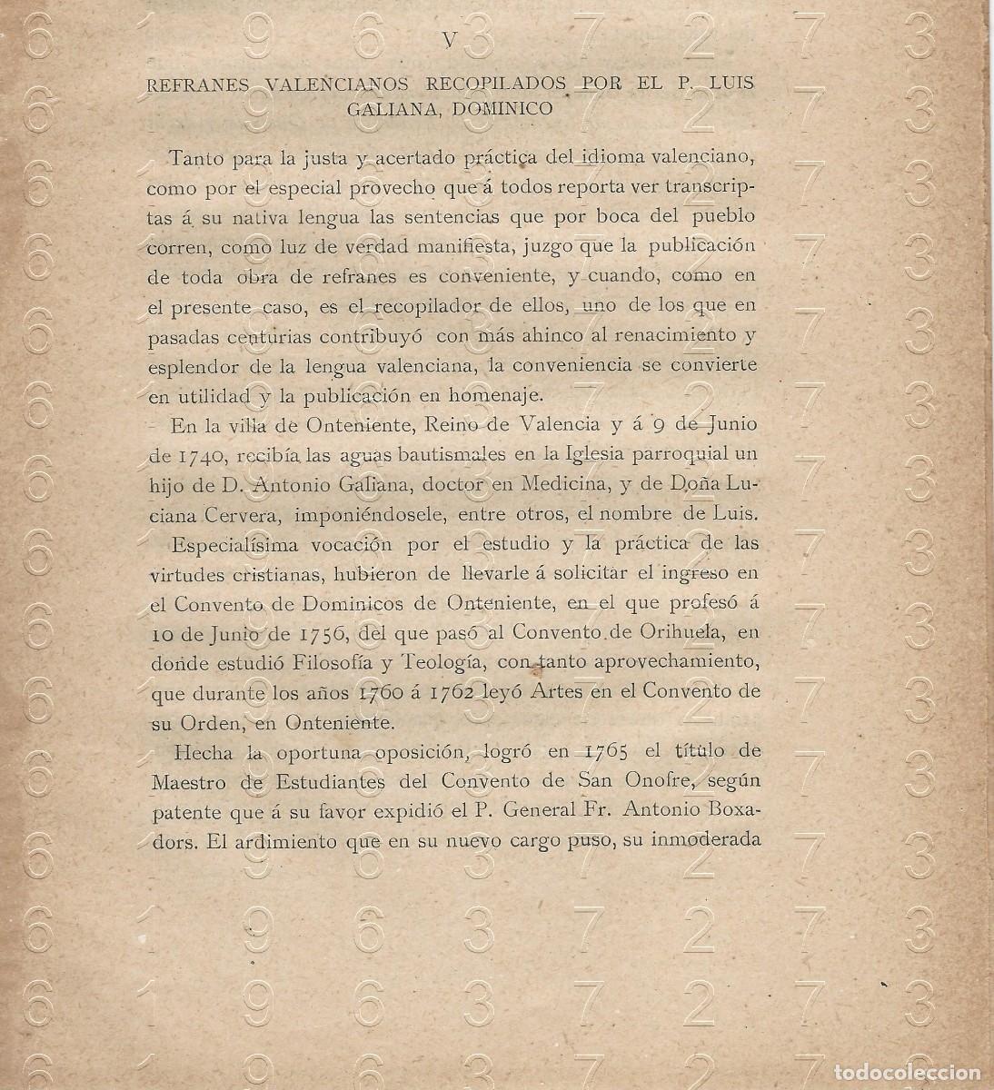 Otros Art&iacute;culos de Coleccionismo en Papel: REFRANES VALENCIANOS LUIS GALIANA DOMINICO 18PGS SUELTAS M25