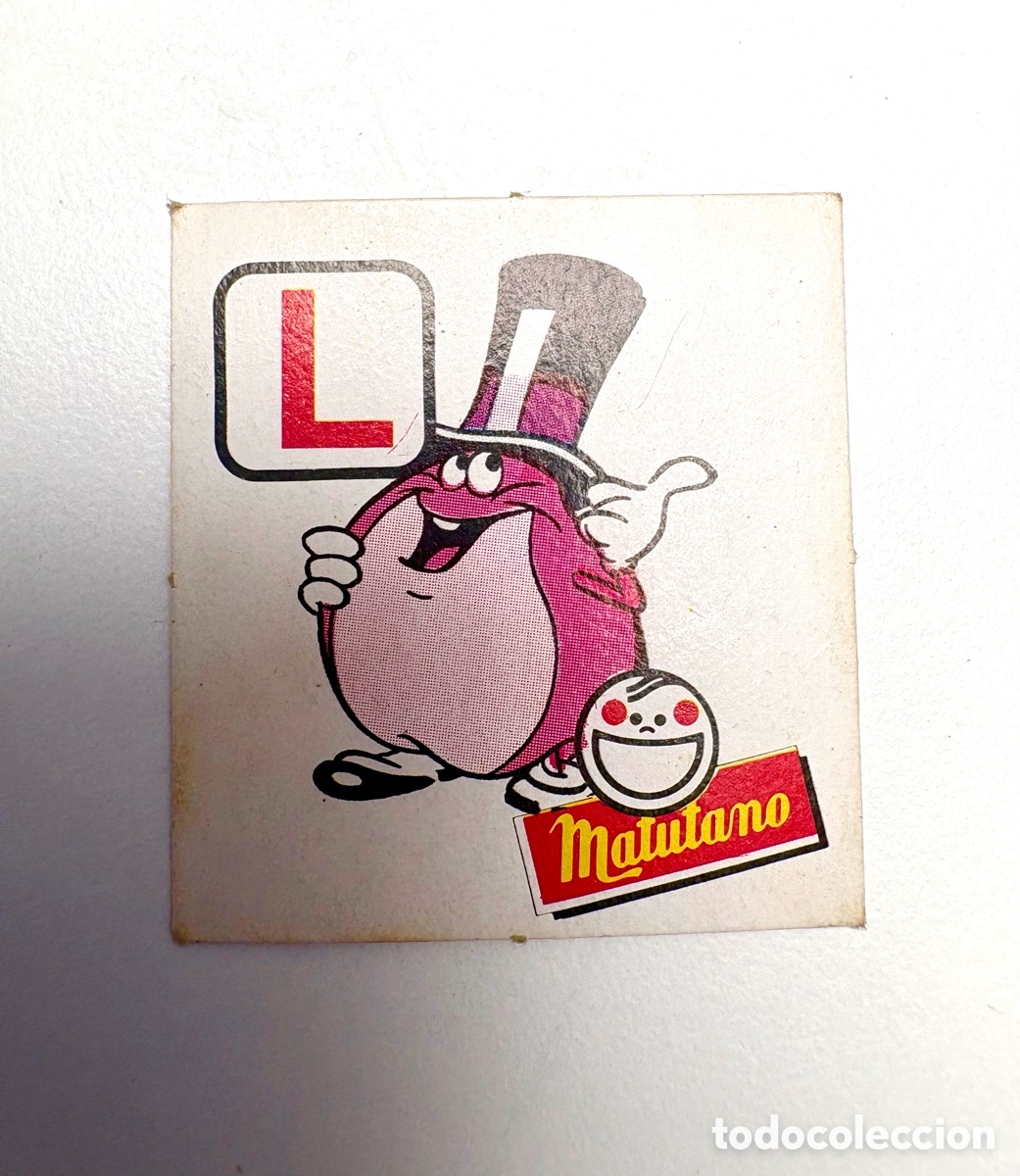 Otros Art&iacute;culos de Coleccionismo en Papel: TARJETA LETRA L CHOLLO MATUTANO UN DOS TRES 1 2 3 A&Ntilde;OS 80 CROMO