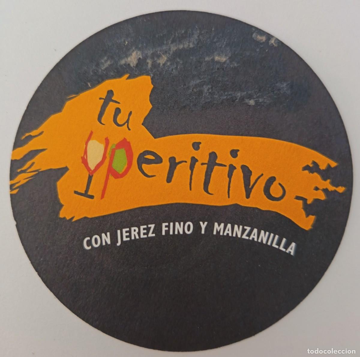 Otros Art&iacute;culos de Coleccionismo en Papel: Posavasos. Redondo. Vinos del Marco de Jerez, tu aperitivo con jerez fino y manzanilla.