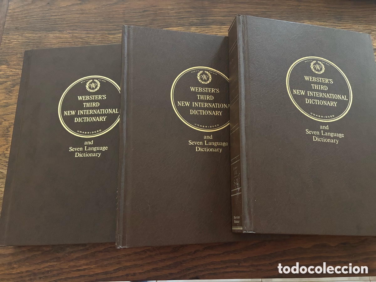 Otros Art&iacute;culos de Coleccionismo en Papel: Diccionario Webter's Third New International Dictionary. Seven Language Dictionary