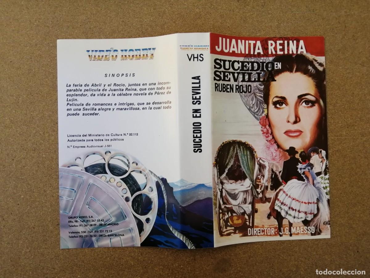 Otros Art&iacute;culos de Coleccionismo en Papel: CARATULO VHS. SUCEDIO EN SEVILLA (JUANITA REINA - RUBEN ROJO)