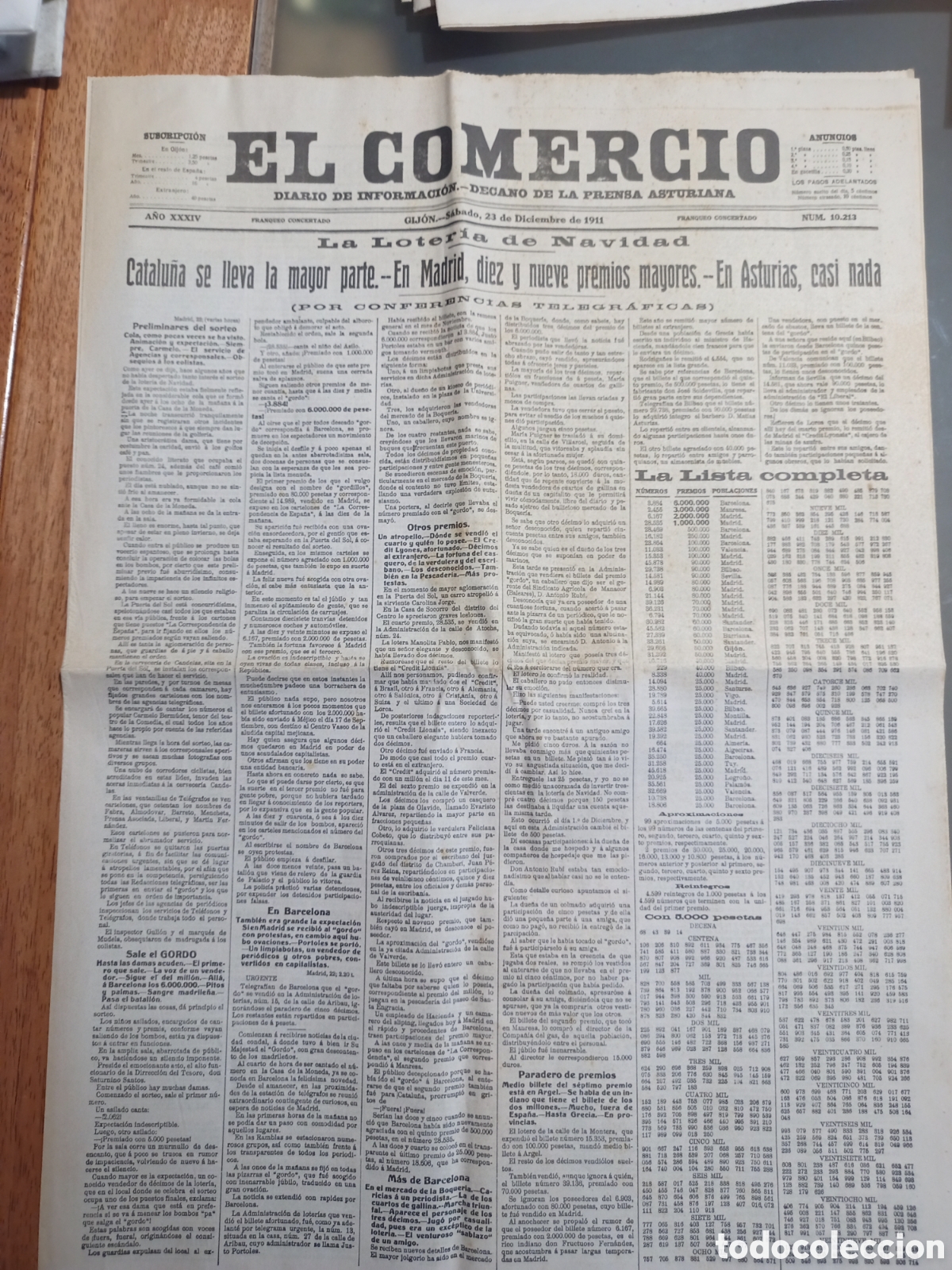 Otros Art&iacute;culos de Coleccionismo en Papel: Reimpresi&oacute;n facs&iacute;mil peri&oacute;dicos 1911