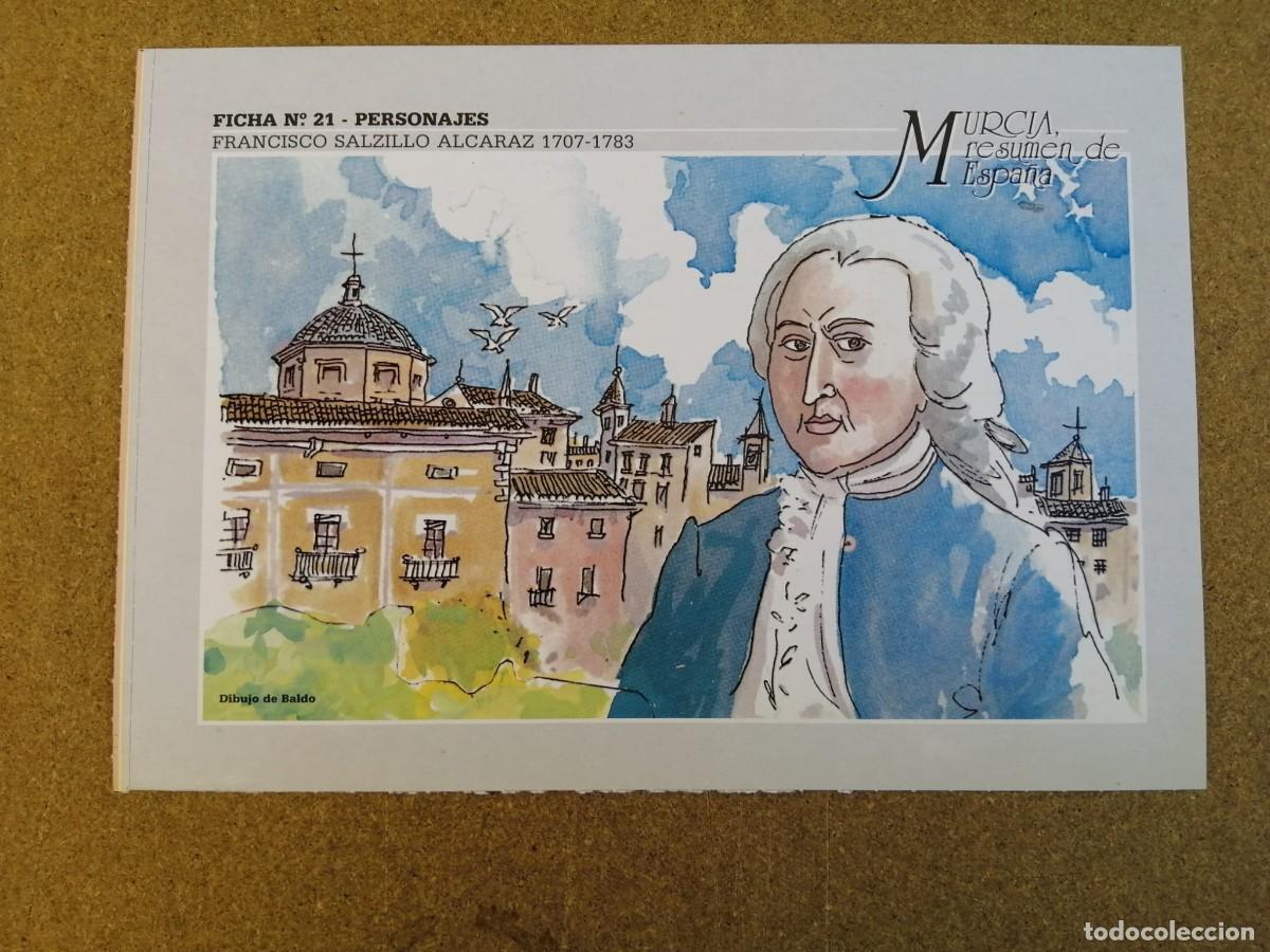 Otros Art&iacute;culos de Coleccionismo en Papel: FICHA MURCIA, RESUMEN DE ESPA&Ntilde;A (NUMERO 21) FRANCISCO SALZILLO