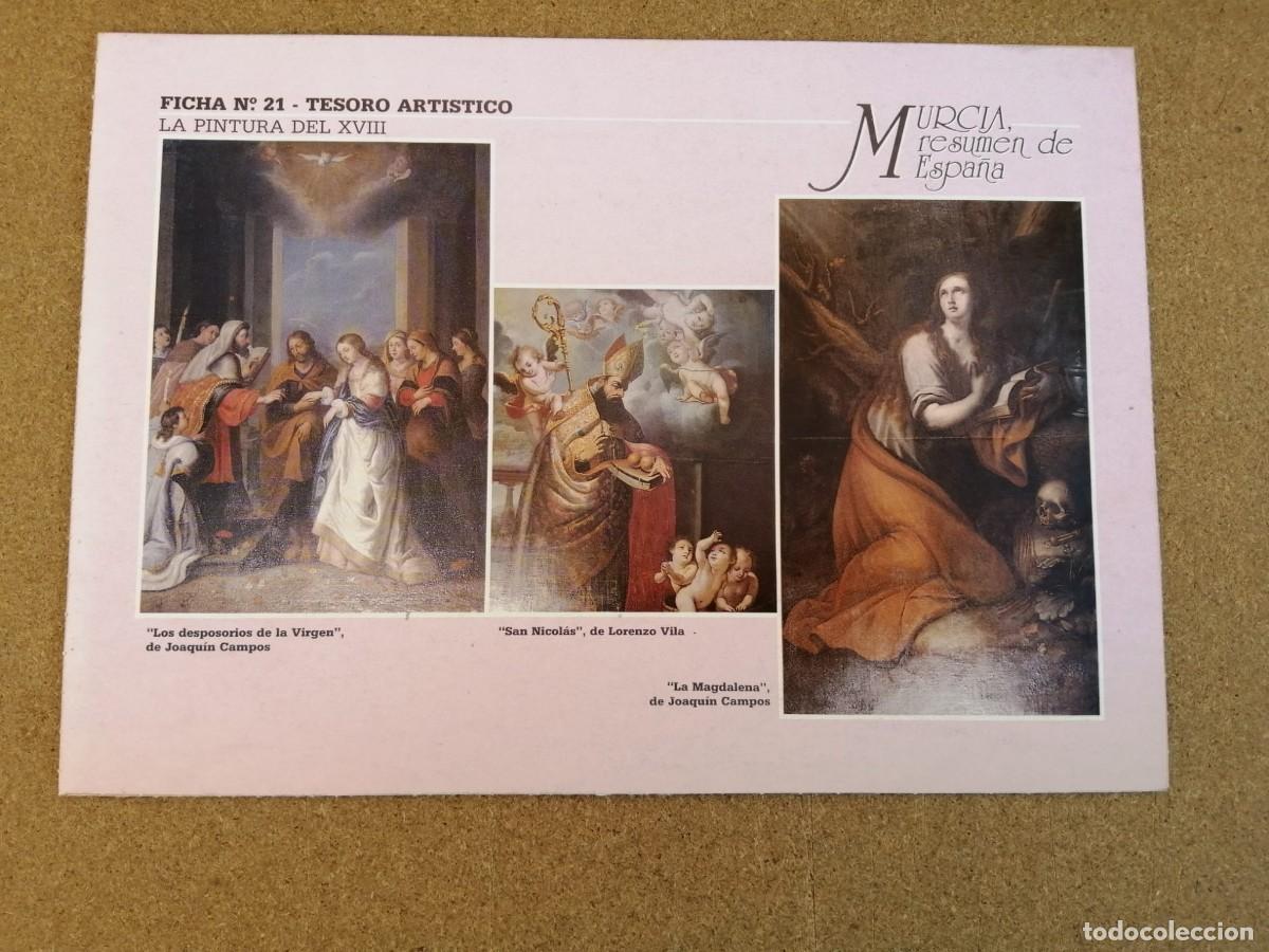 Otros Art&iacute;culos de Coleccionismo en Papel: FICHA MURCIA, RESUMEN DE ESPA&Ntilde;A (NUMERO 21) LA PINTURA DEL XVIII