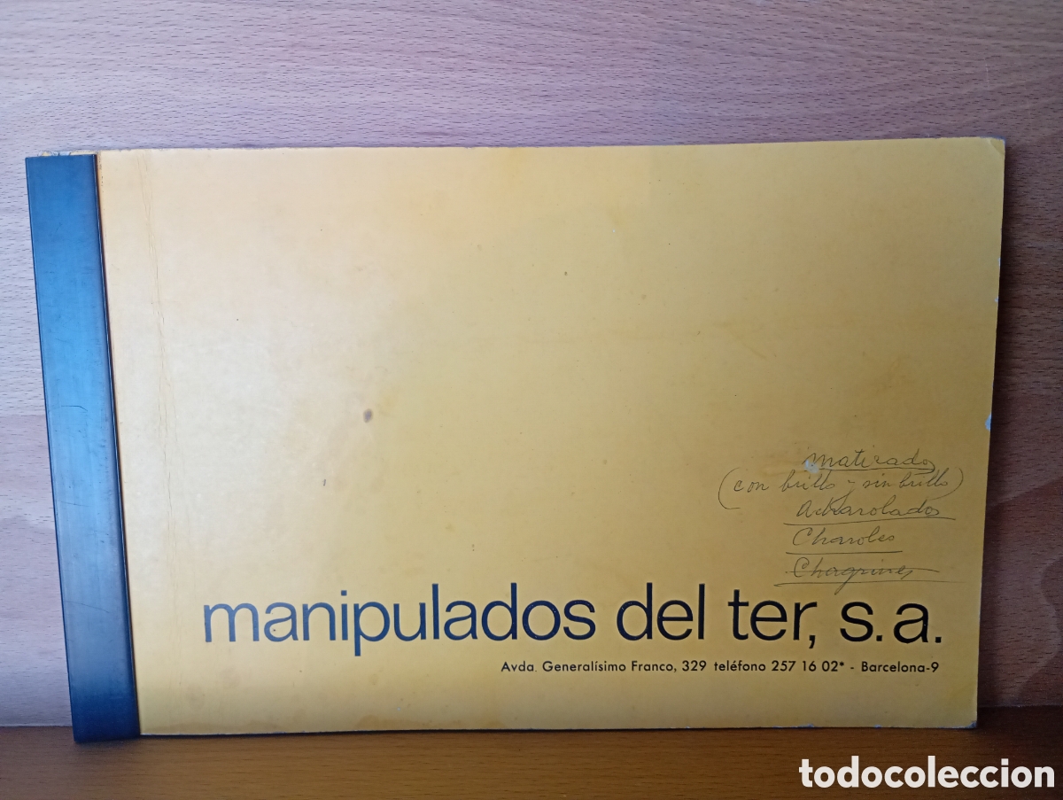 Otros Art&iacute;culos de Coleccionismo en Papel: Catalogo papel manipulados del ter barcelona