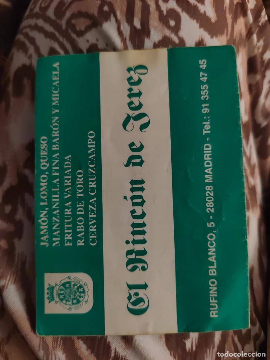 Otros Art&iacute;culos de Coleccionismo en Papel: Folleto publicidad. El Rinc&oacute;n de Jerez