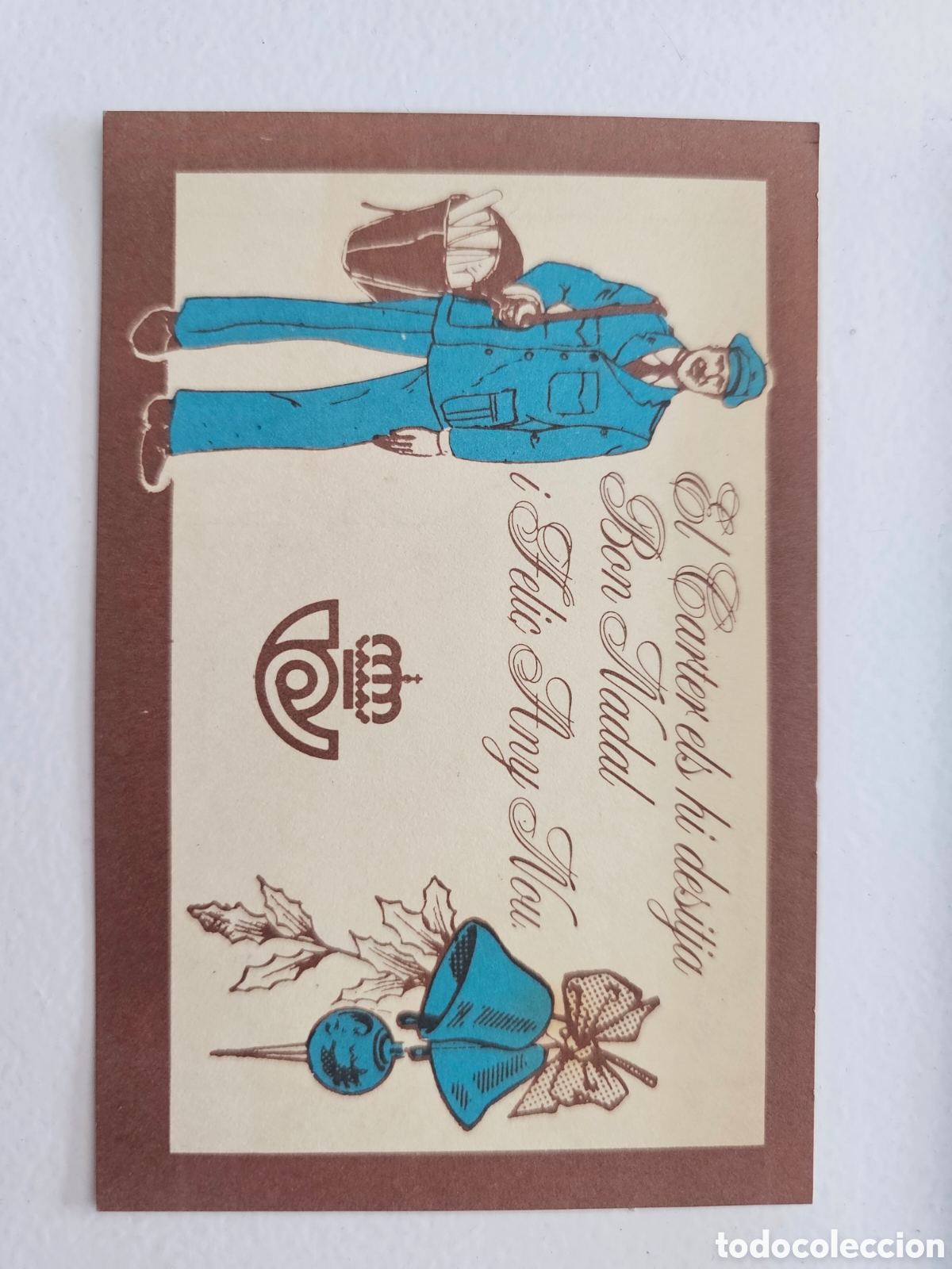 Otros Art&iacute;culos de Coleccionismo en Papel: Tarjeta de felicitaci&oacute;n de Navidad El Carter els hi desitja Bon Nadal i Feli&ccedil; Any Nou 1970s 1980s