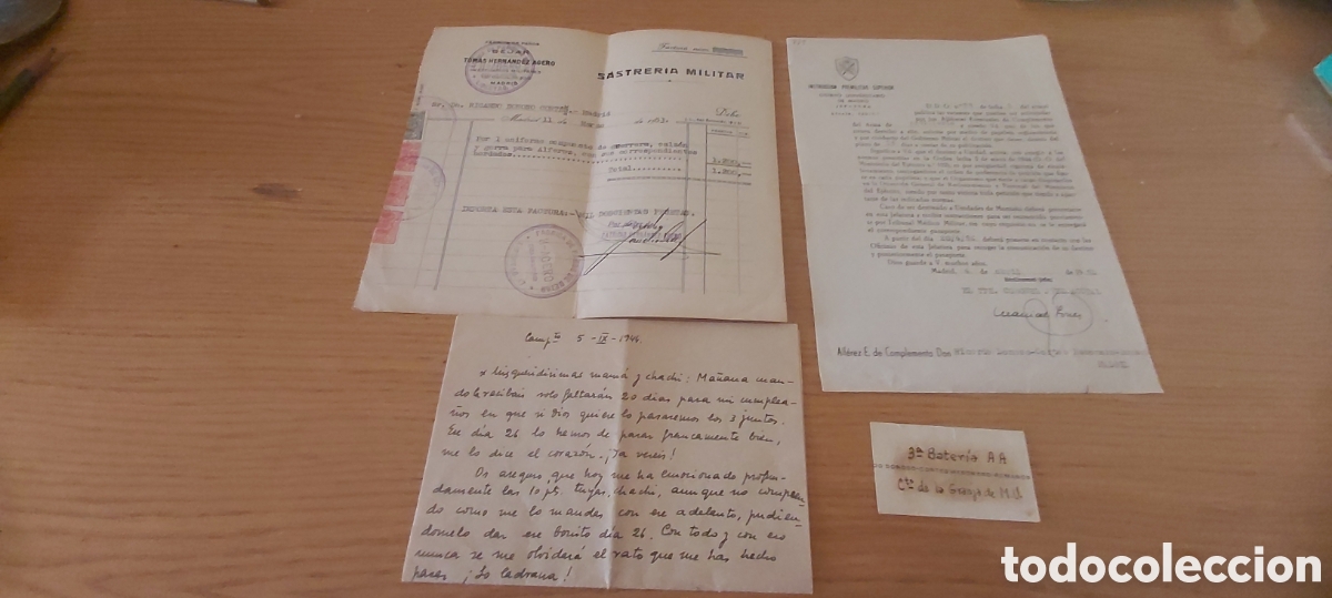Otros Art&iacute;culos de Coleccionismo en Papel: 4 DOCUMENTOS ALFEREZ DE IPS RICARDO DONOSI CORTES MESONERO ROMANOS A&Ntilde;OS 40