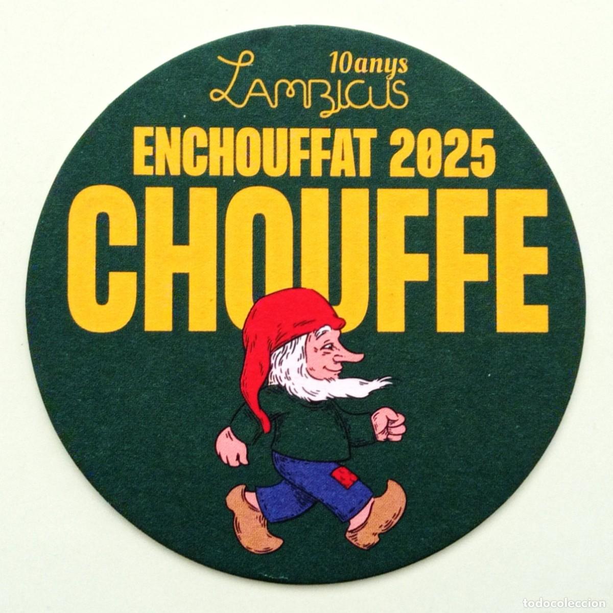 Otros Art&iacute;culos de Coleccionismo en Papel: POSAVASO CERVEZA CHOUFFE-LAMBICUS 10 ANYS (ESPA&Ntilde;A)