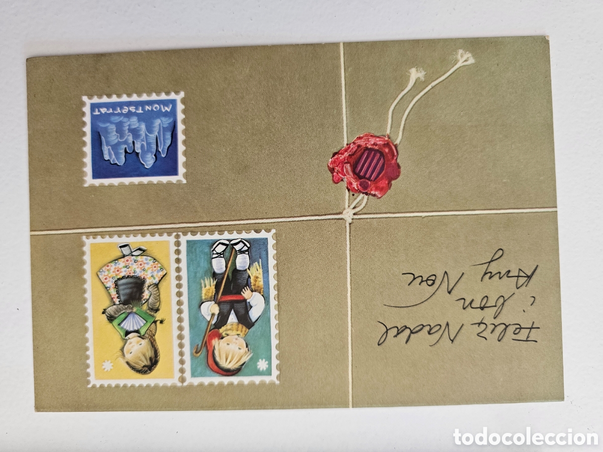 Otros Art&iacute;culos de Coleccionismo en Papel: Tarjeta de felicitaci&oacute;n de Navidad Miracle 4031-1 Sabadell B 1969