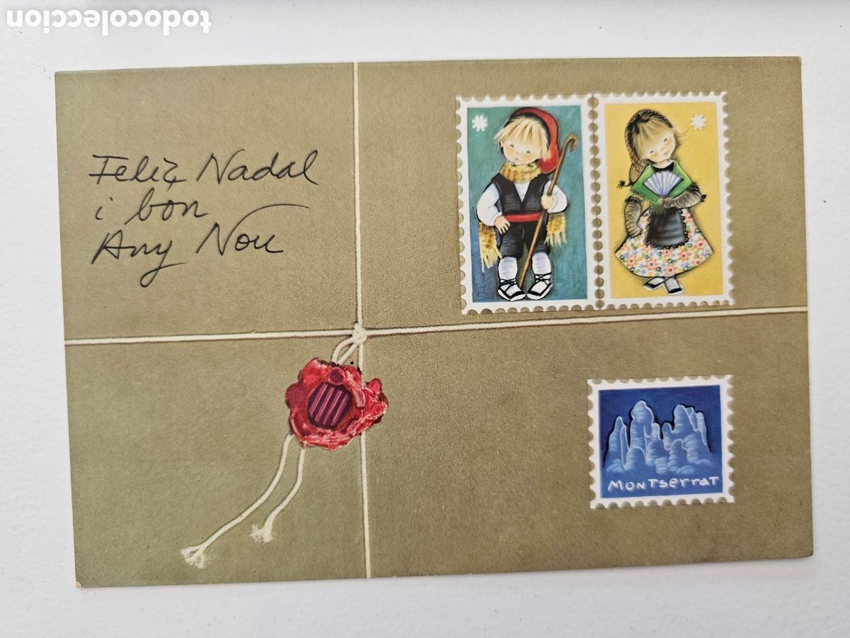 Altri oggetti di carta: Tarjeta de felicitaci&oacute;n de Navidad Miracle 4031-1 Sabadell B 1969