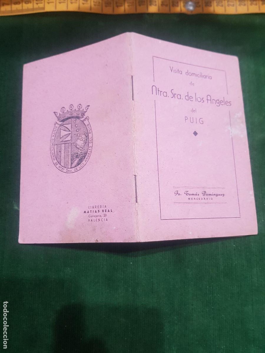 Otros Art&iacute;culos de Coleccionismo en Papel: VISITA DOMICILARIA DE NTRA.SRA.DE LOS ANGELES DEL PUIG 1942
