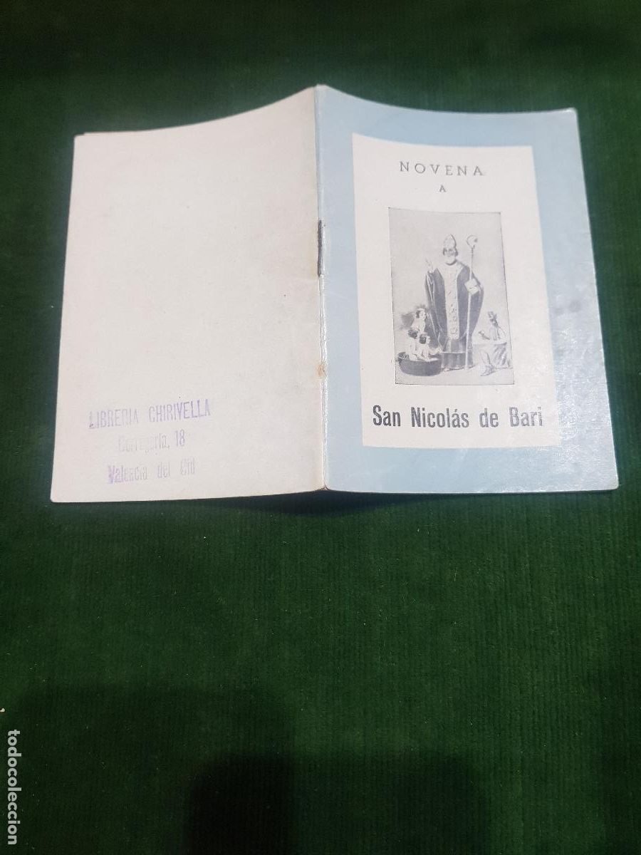 Otros Art&iacute;culos de Coleccionismo en Papel: NOVENA AL GLORIOSO SAN NICOLAS DE BARI