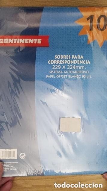 Otros Art&iacute;culos de Coleccionismo en Papel: PAQUETE SIN ABRIR - 10 SOBRES PARA CORRESPONDENCIA 229 X 324 mm CONTINENTE