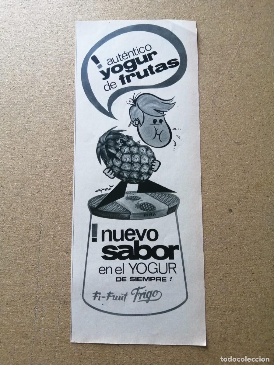 Otros Art&iacute;culos de Coleccionismo en Papel: ANUNCIO. YOGUR DE FRUTAS FRIGO