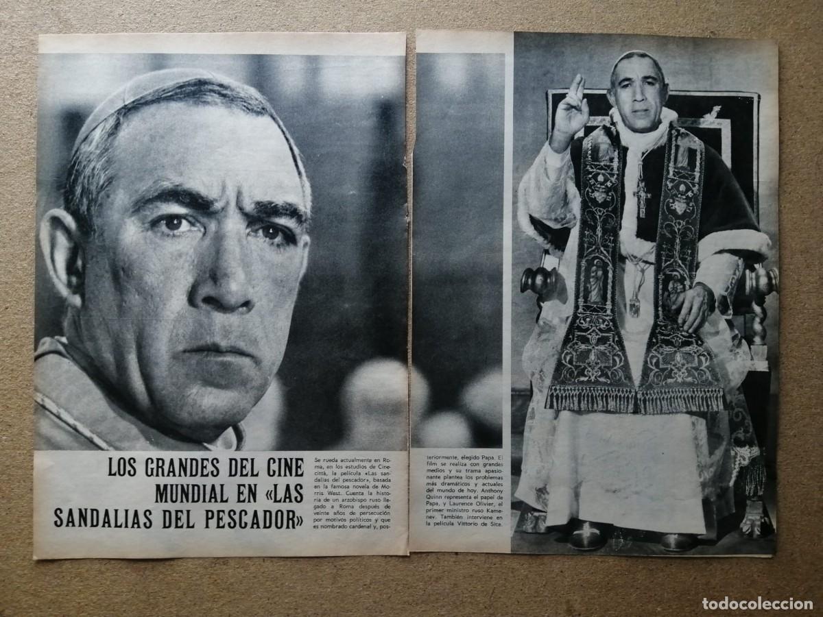 Otros Art&iacute;culos de Coleccionismo en Papel: REPORTAJE. SE RUEDA &rdquo;LAS SANDALIAS DEL PESCADOR&rdquo;, CON ANTHONY QUINN