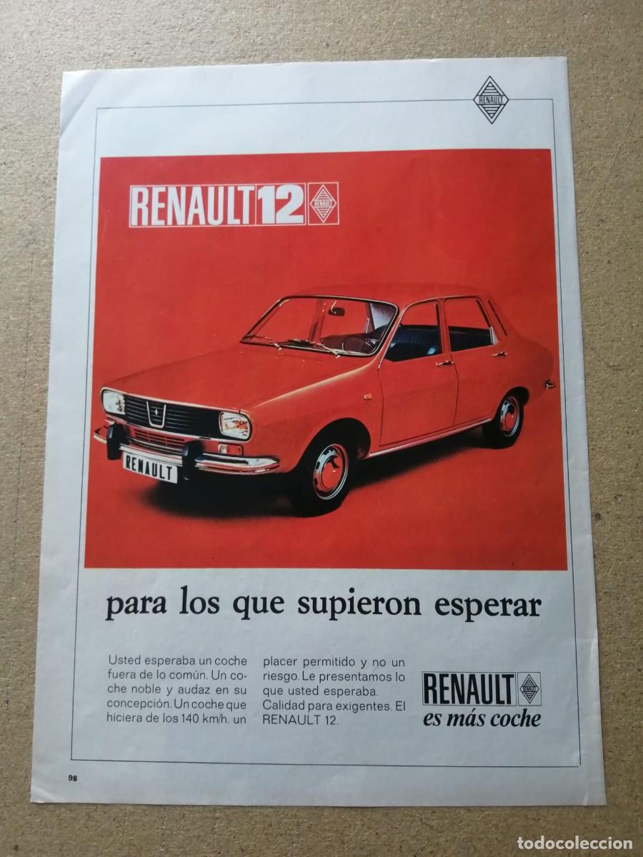 Otros Art&iacute;culos de Coleccionismo en Papel: ANUNCIO. RENAULT 12.