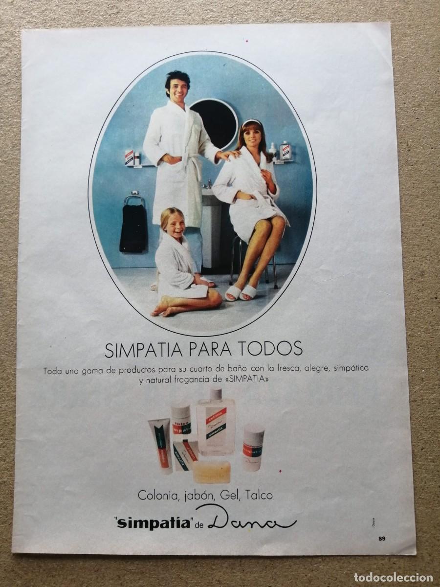Otros Art&iacute;culos de Coleccionismo en Papel: ANUNCIO. JABON, GEL, TALCO, COLONIA... SIMPATIA