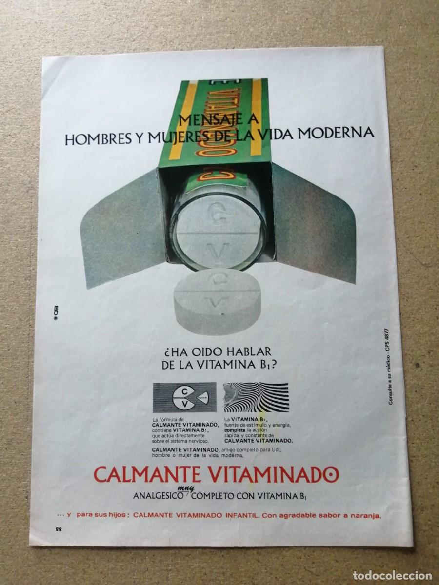 Otros Art&iacute;culos de Coleccionismo en Papel: ANUNCIO. CALMANTE VITAMINADO