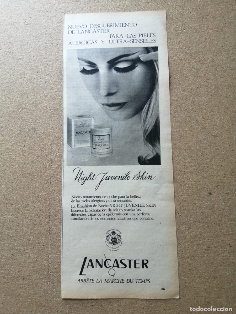 Otros Art&iacute;culos de Coleccionismo en Papel: ANUNCIO. LANCASTER, NIGHT JUVENILE SKIN