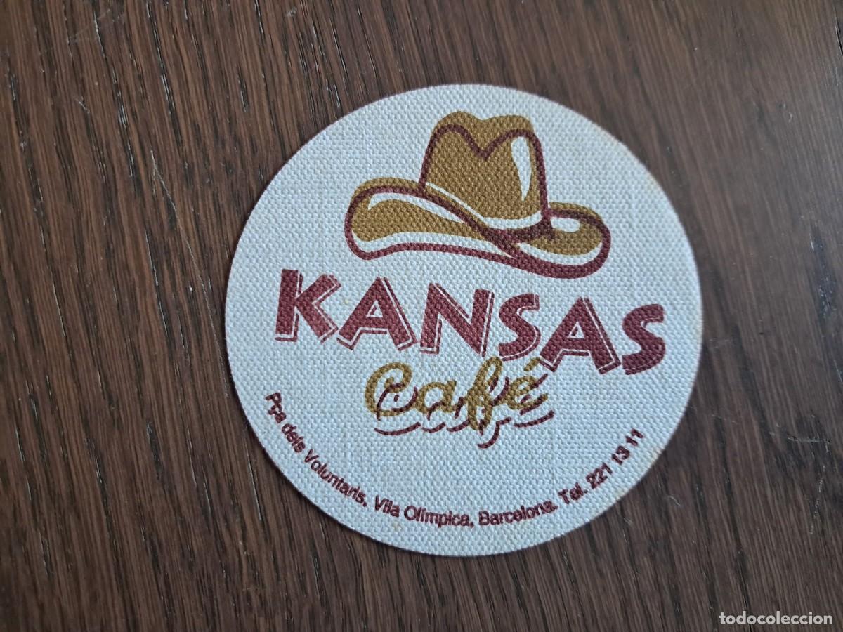 Otros Art&iacute;culos de Coleccionismo en Papel: posavasos de publicidad, caf&eacute; Kansas, Villa ol&iacute;mpica, Barcelona.