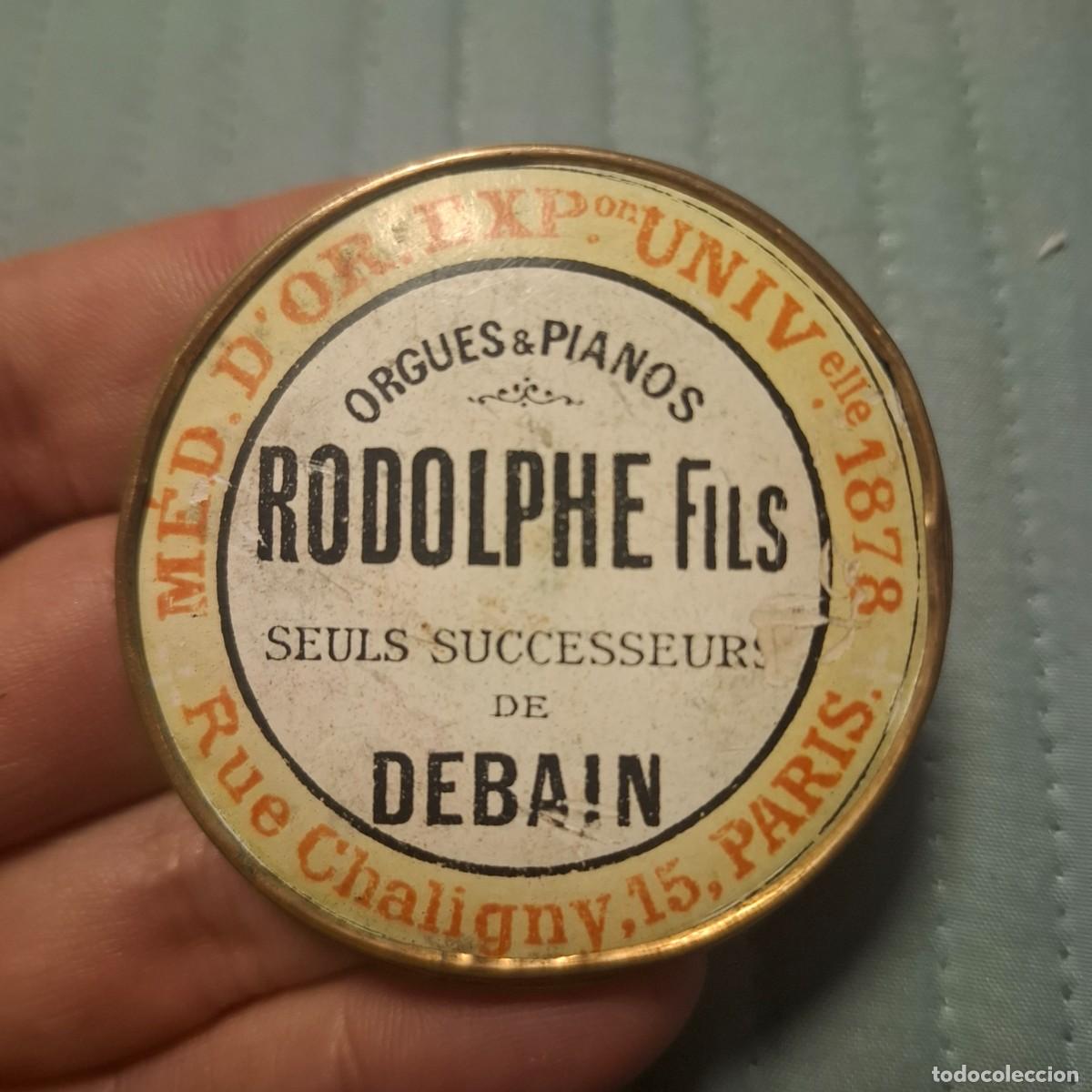 Otros Art&iacute;culos de Coleccionismo en Papel: Publicidad / logo / medallom en papel y madera del S XIX. ORGANOS Y PIANOS R9DOLPHE FILS
