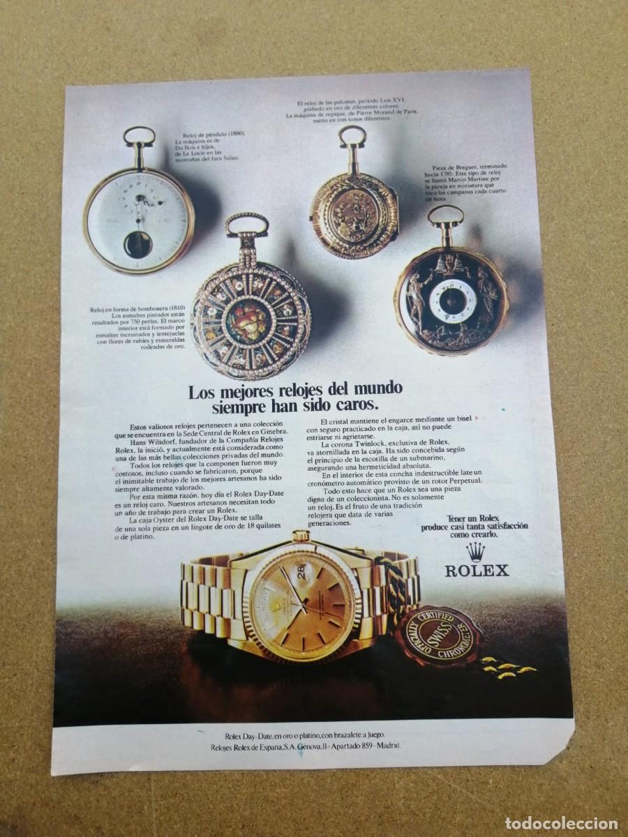 Otros Art&iacute;culos de Coleccionismo en Papel: ANUNCIO. ROLEX......