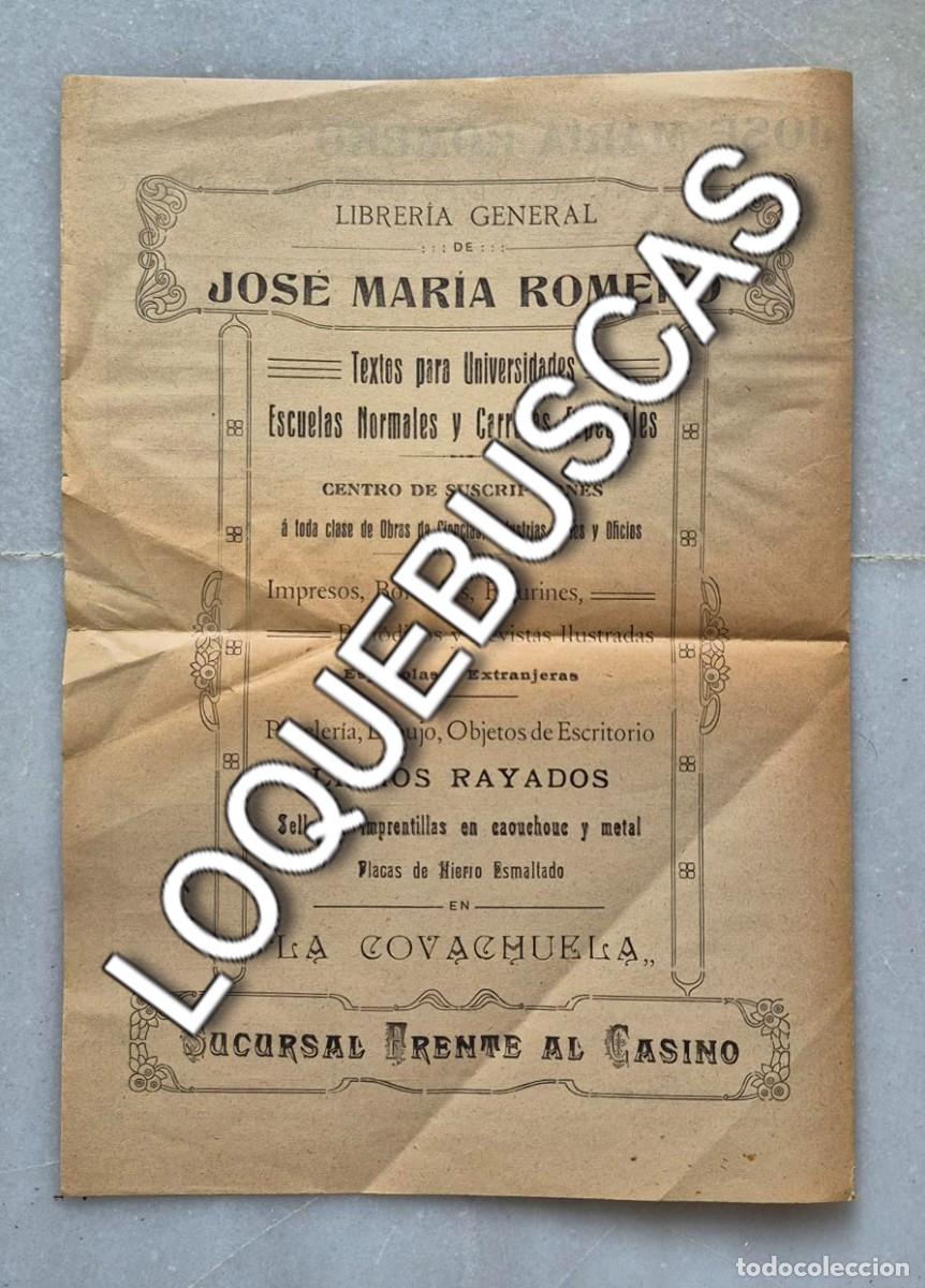 Otros Art&iacute;culos de Coleccionismo en Papel: Folleto &rdquo;La Covachuela&rdquo; Librer&iacute;a universitaria de Jos&eacute; Mar&iacute;a Romero Murcia. Universidad Literaria de