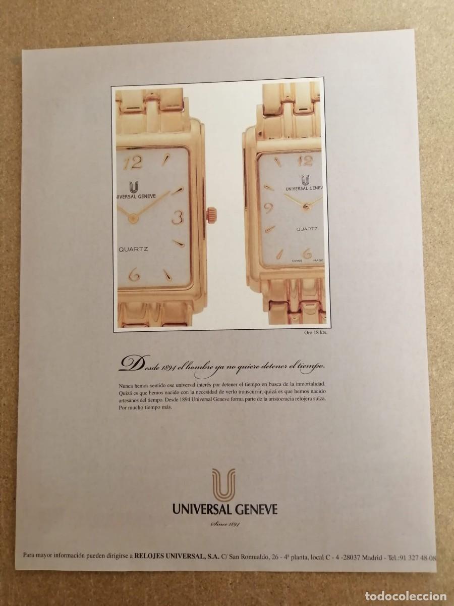 Otros Art&iacute;culos de Coleccionismo en Papel: ANUNCIO. UNIVERSAL GENEVE
