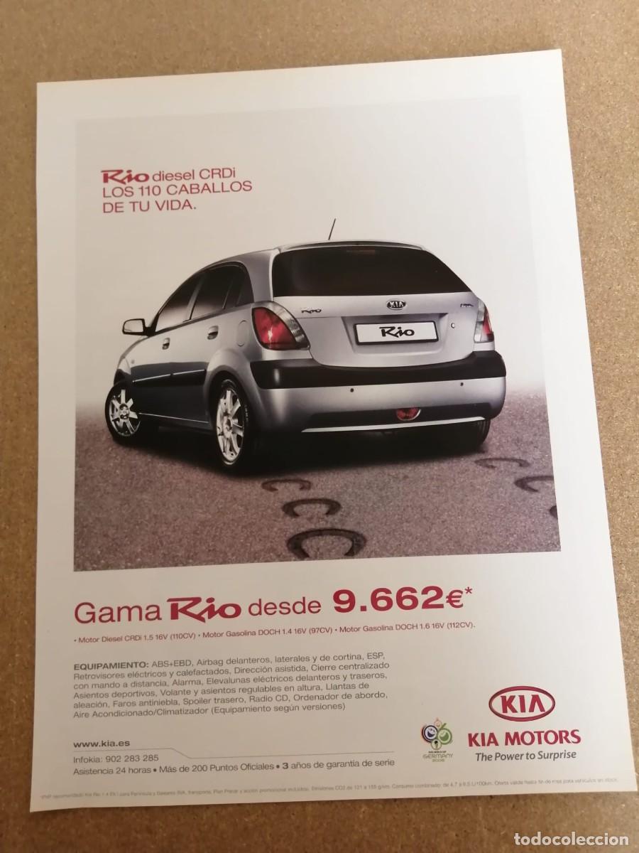 Otros Art&iacute;culos de Coleccionismo en Papel: ANUNCIO. KIA MOTORS, GAMA RIO