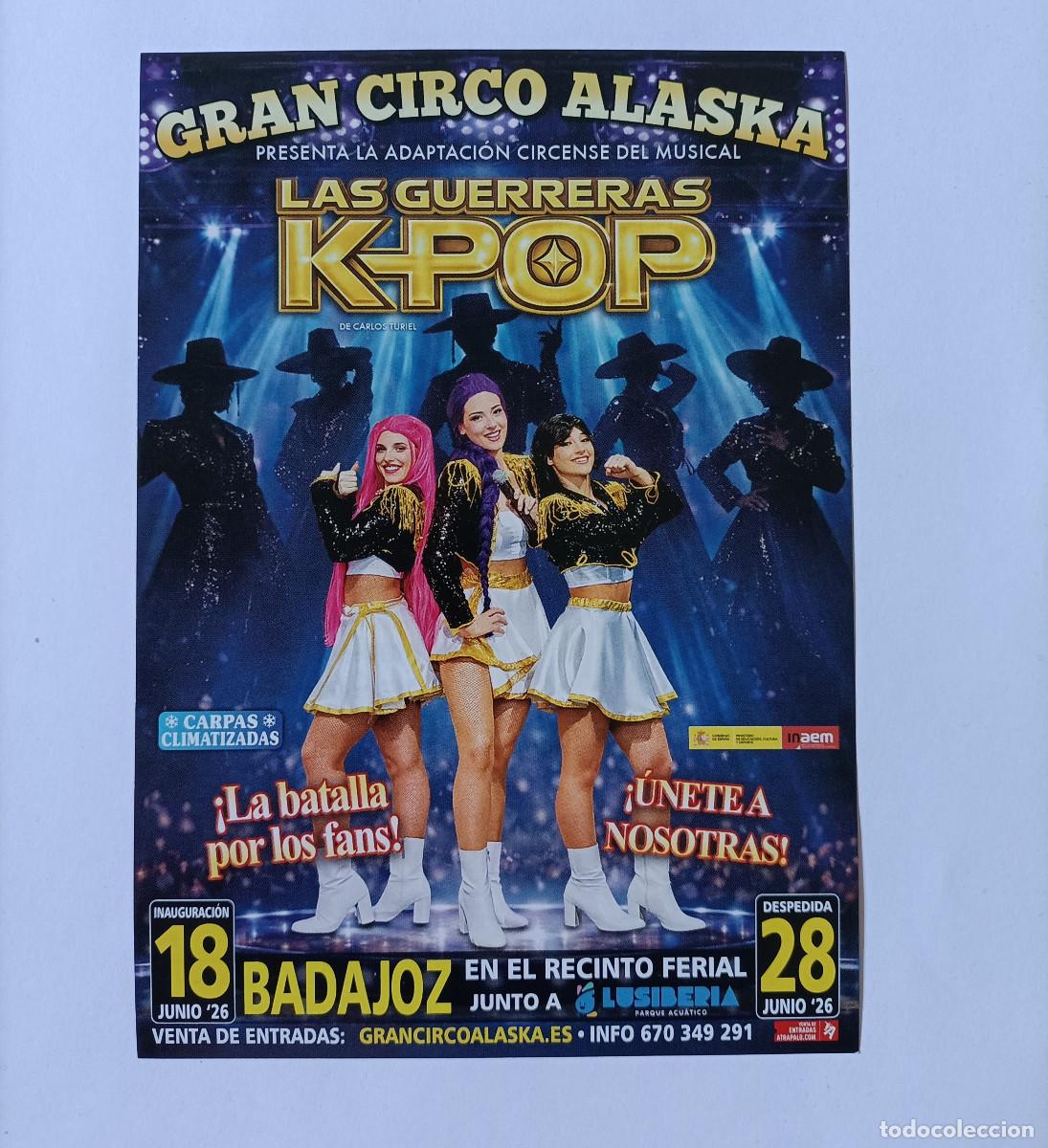 Otros Art&iacute;culos de Coleccionismo en Papel: circo alaska espectaculo bella guerreras k pop flyer badajoz publicidad publicitario hoja CIRCO