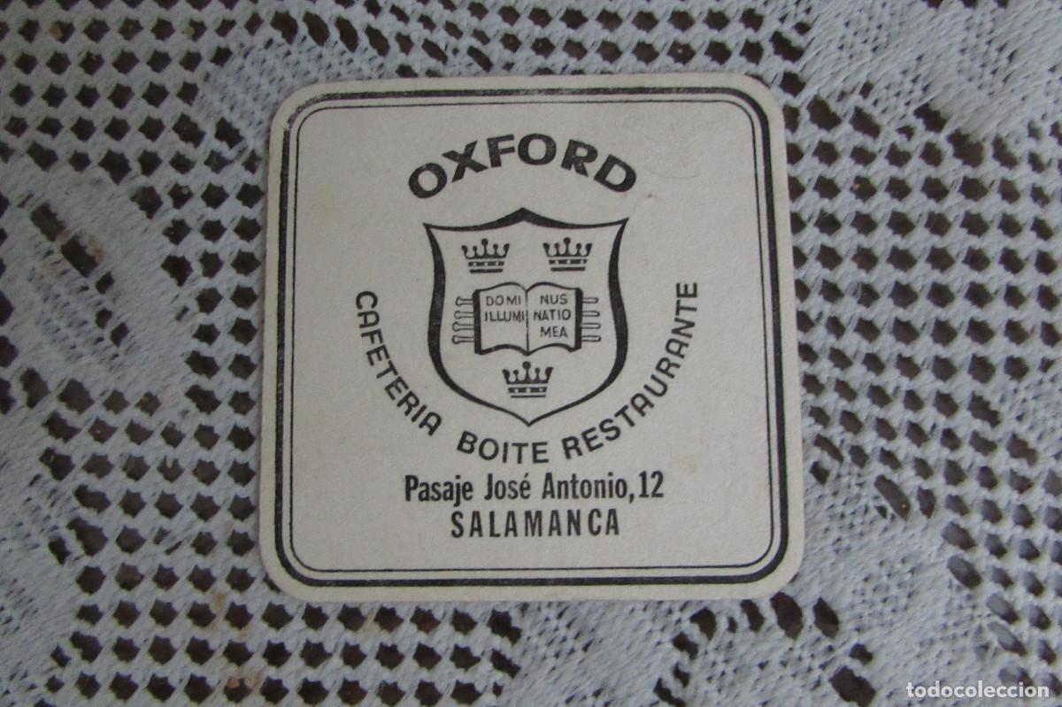 Otros Art&iacute;culos de Coleccionismo en Papel: Posavasos Cafeteria-restaurante OXFORD de Salamanca