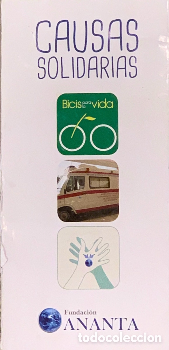 Otros Art&iacute;culos de Coleccionismo en Papel: Folleto. Causas Solidarias. Fundacion ANANTA.