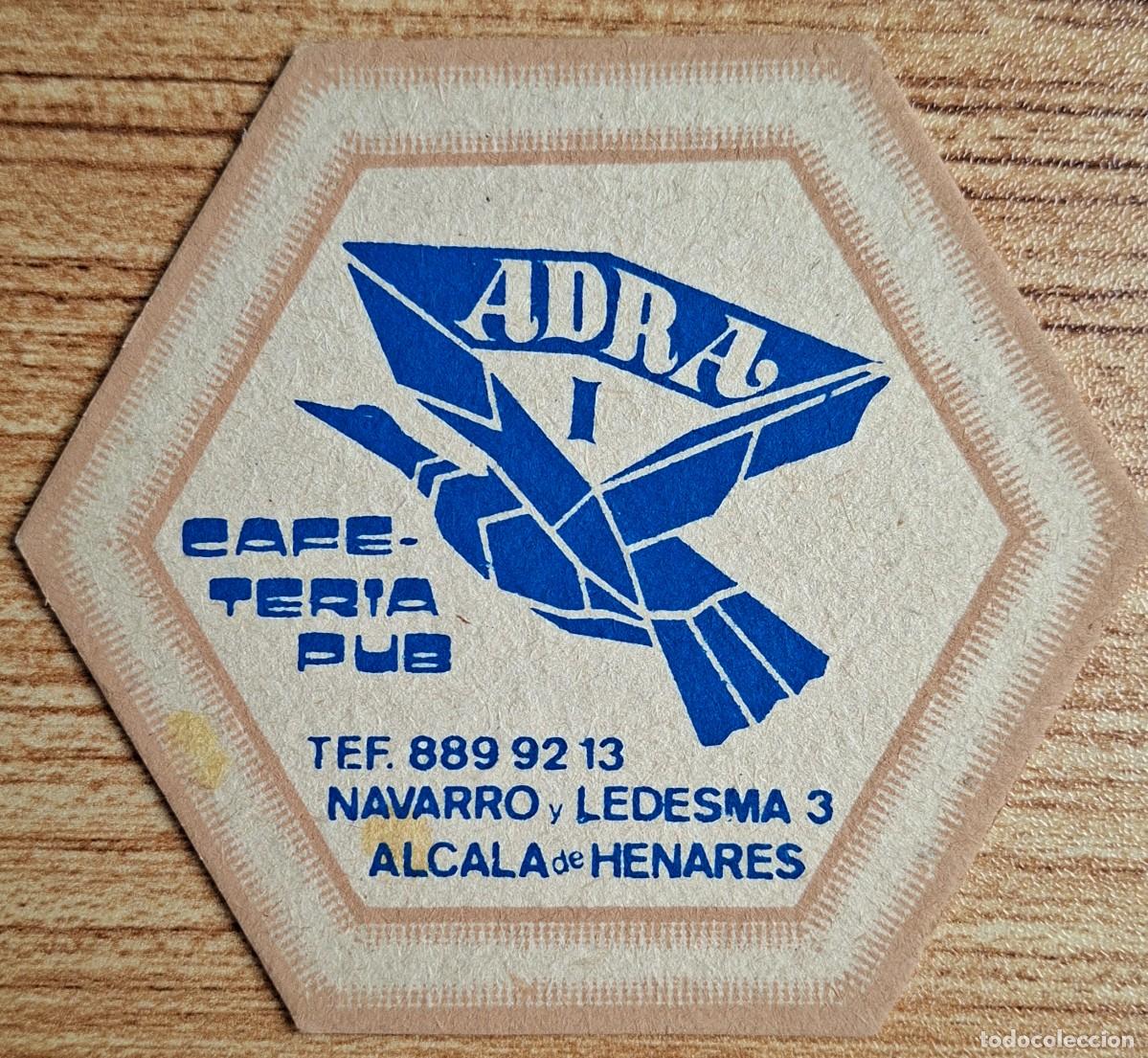 Otros Art&iacute;culos de Coleccionismo en Papel: Posavasos Cafeter&iacute;a Pub Adra I - Alcal&aacute; de Henares (Madrid)