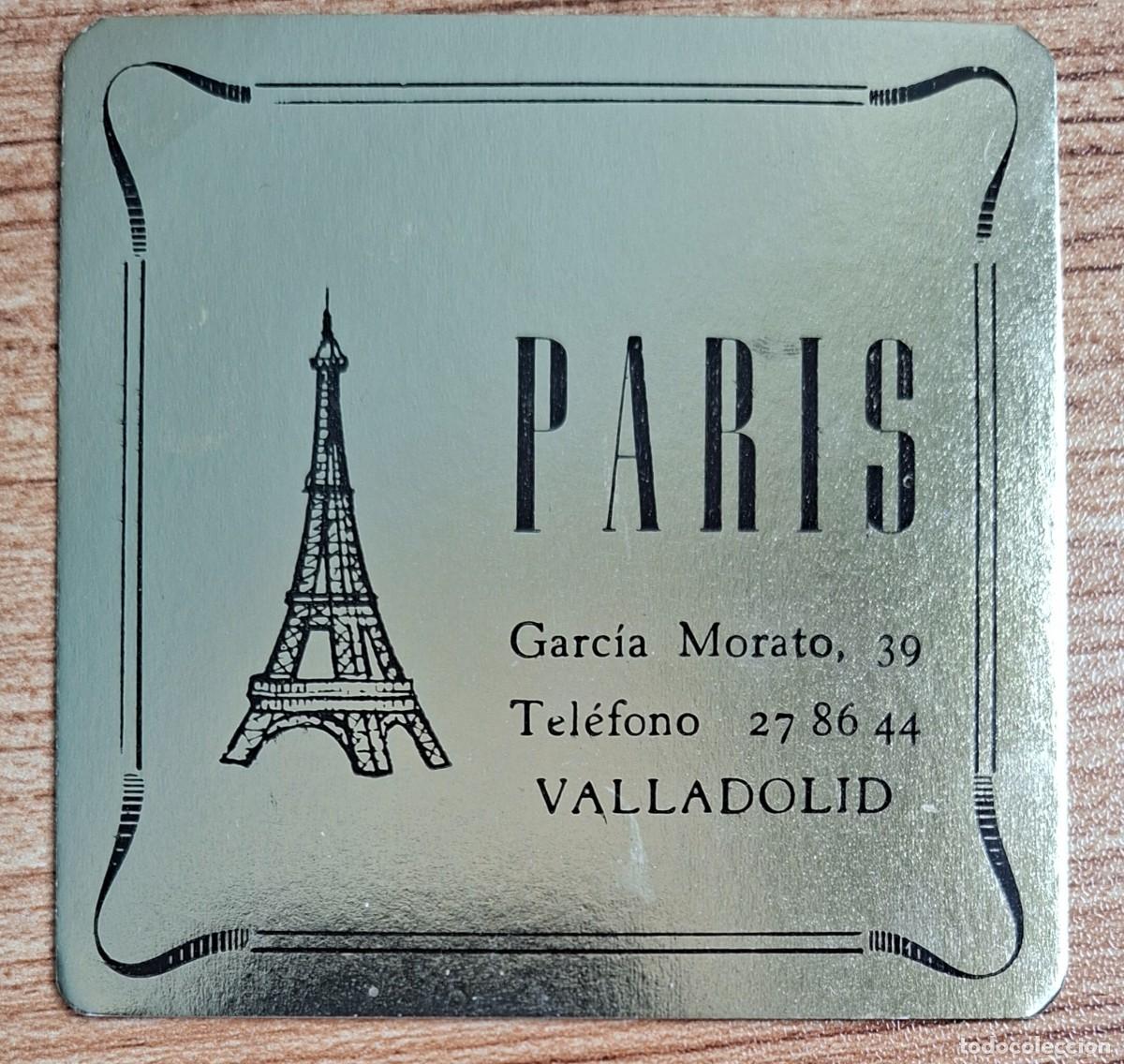 Otros Art&iacute;culos de Coleccionismo en Papel: Posavasos Cafeter&iacute;a Par&iacute;s - Valladolid