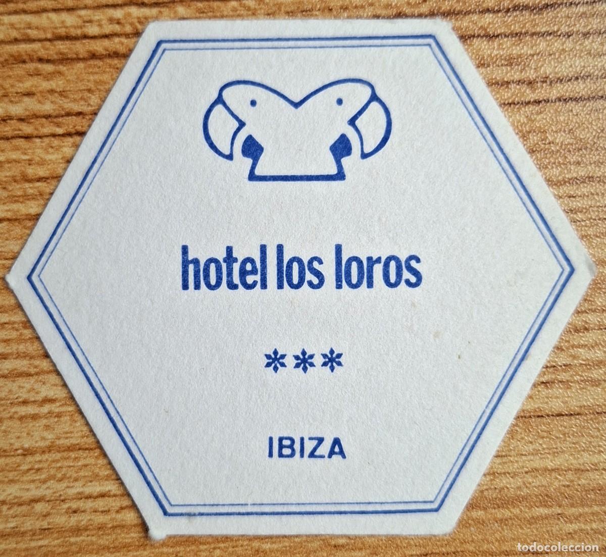 Otros Art&iacute;culos de Coleccionismo en Papel: Posavasos Hotel Los Loros - Santa Eulalia del R&iacute;o - Ibiza / Eivissa (Islas Baleares / Illes Balears)