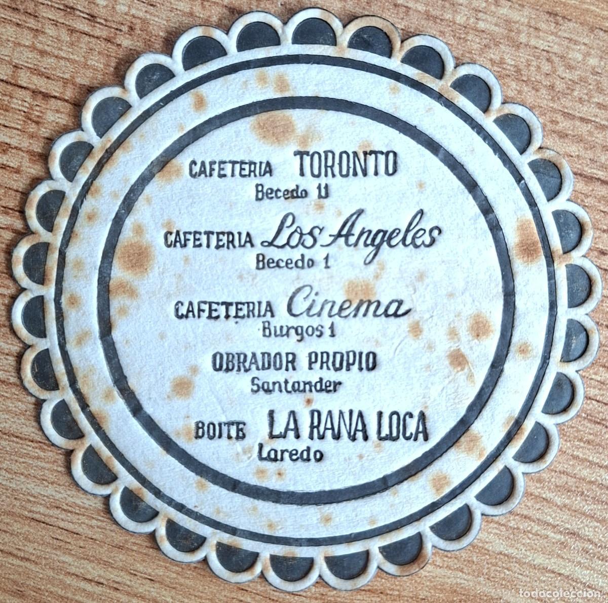 Otros Art&iacute;culos de Coleccionismo en Papel: Posavasos Boite La Rana Loca - Cafeter&iacute;a Toronto Los &Aacute;ngeles Cinema Laredo - Santander (Cantabria)