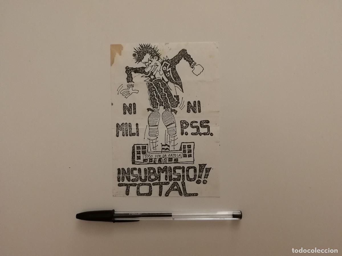 Otros Art&iacute;culos de Coleccionismo en Papel: ANTIGUO IMPRESO -9*13- INSUMISION TOTAL - POLITICA - NI MILI NI P S S - DIBUJO