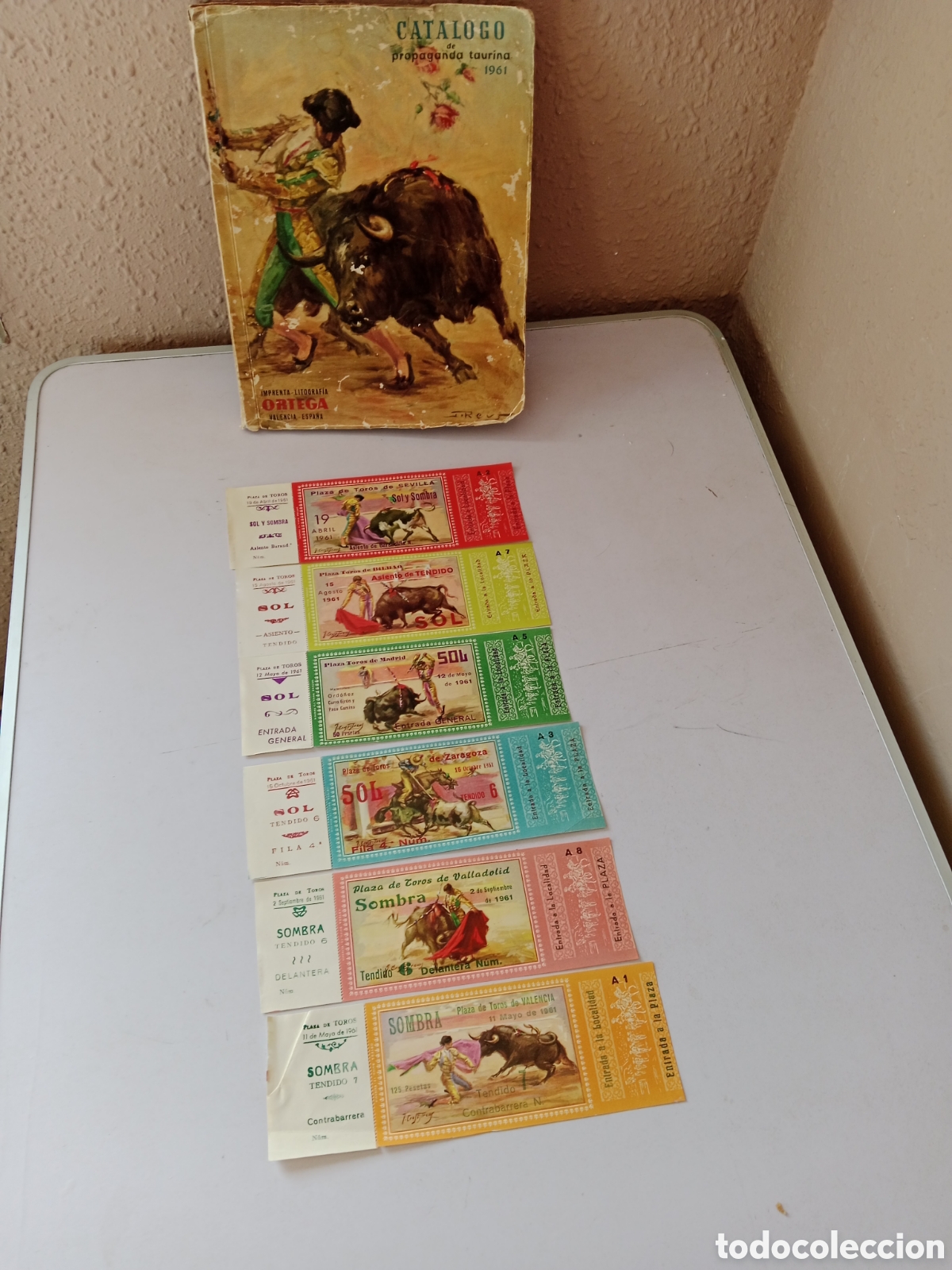 Otros Art&iacute;culos de Coleccionismo en Papel: ENTRADAS PLAZA DE TOROS, A&Ntilde;O 1961 BILBAO , MADRID, VALENCIA...