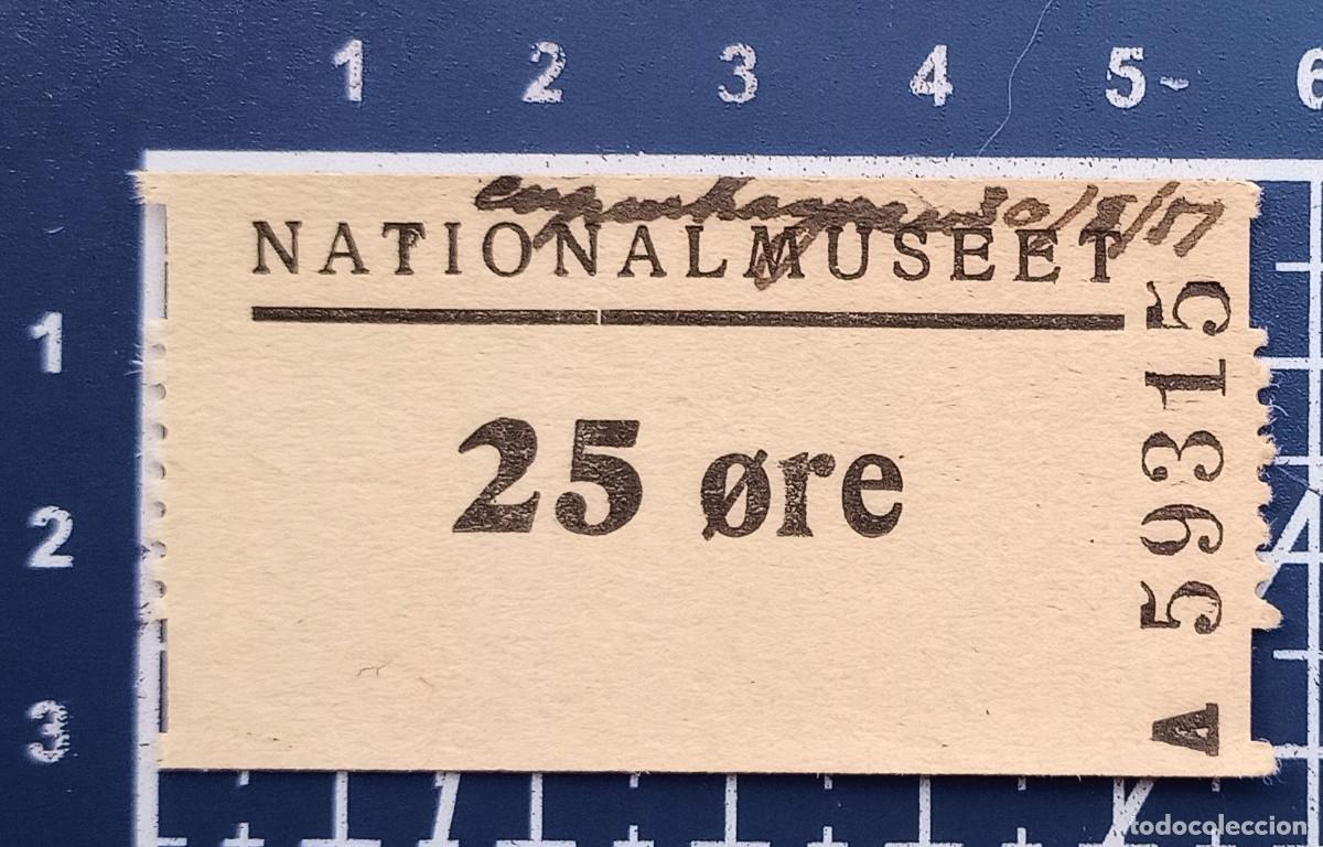 Otros art&iacute;culos de coleccionismo en papel: ENTRADA/TIQUET - NATIONALMUSEET, COPENHAGUEN - 1951