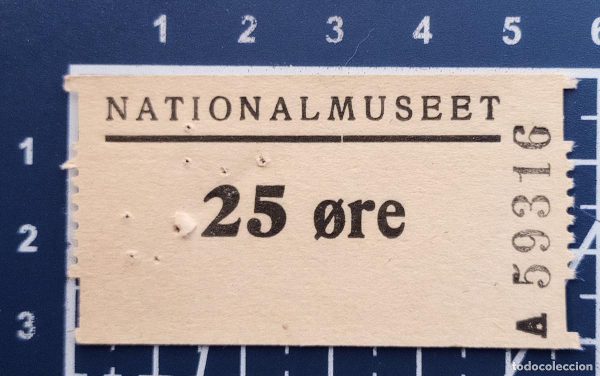 Otros art&iacute;culos de coleccionismo en papel: ENTRADA/TIQUET - NATIONALMUSEET, COPENHAGUEN - 1951