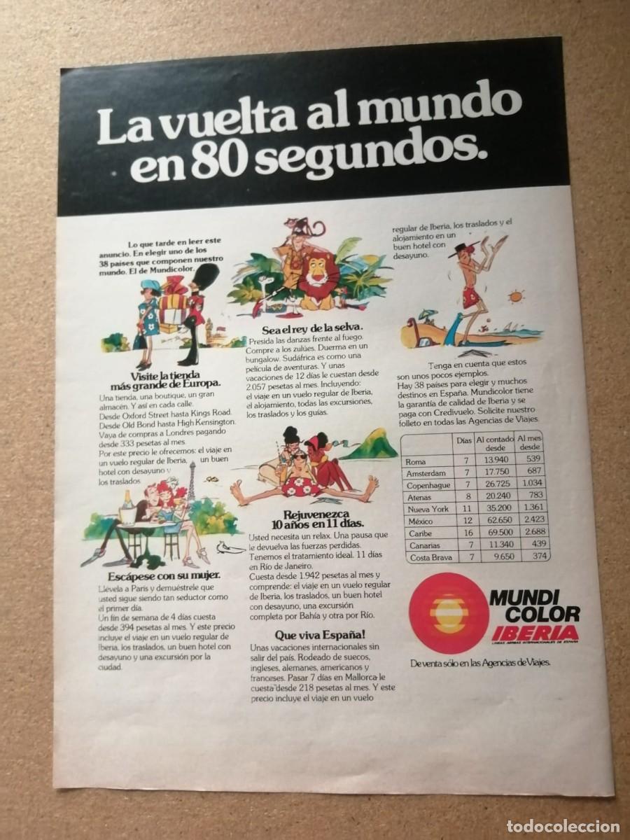Outros artigos de papel: ANUNCIO. MUNDICOLOR, IBERIA