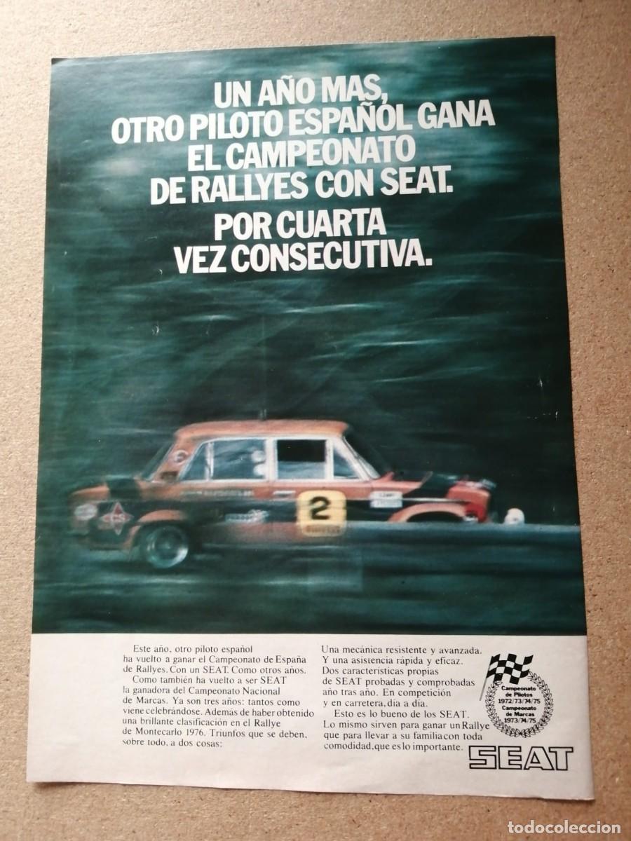 Outros artigos de papel: ANUNCIO. SEAT, UN A&Ntilde;O MAS CAMPEON DE RALLYES