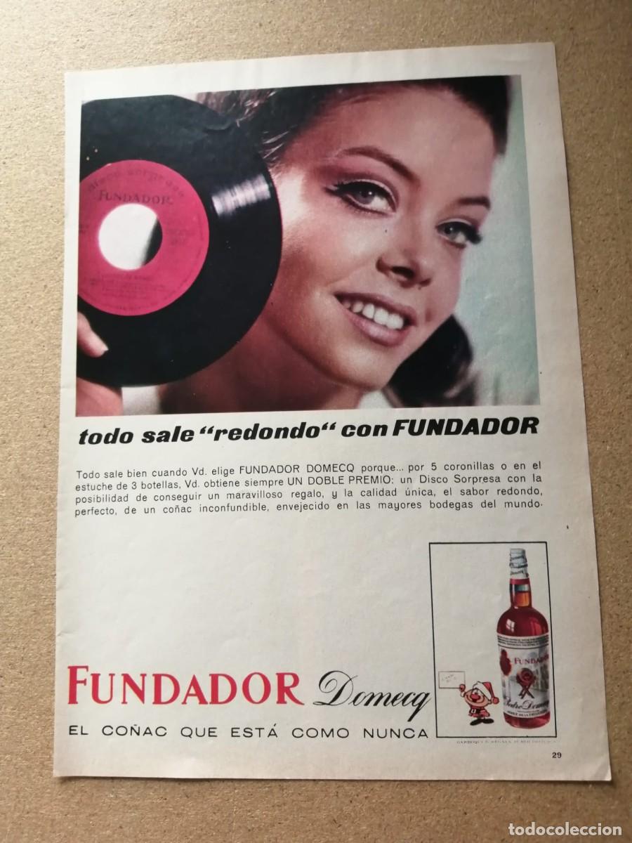 Outros artigos de papel: ANUNCIO. BRANDY FUNDADOR, DISCOS