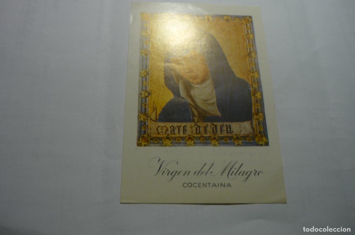 Otros Art&iacute;culos de Coleccionismo en Papel: estampa cocentaina,.virgen milagro dorso himno