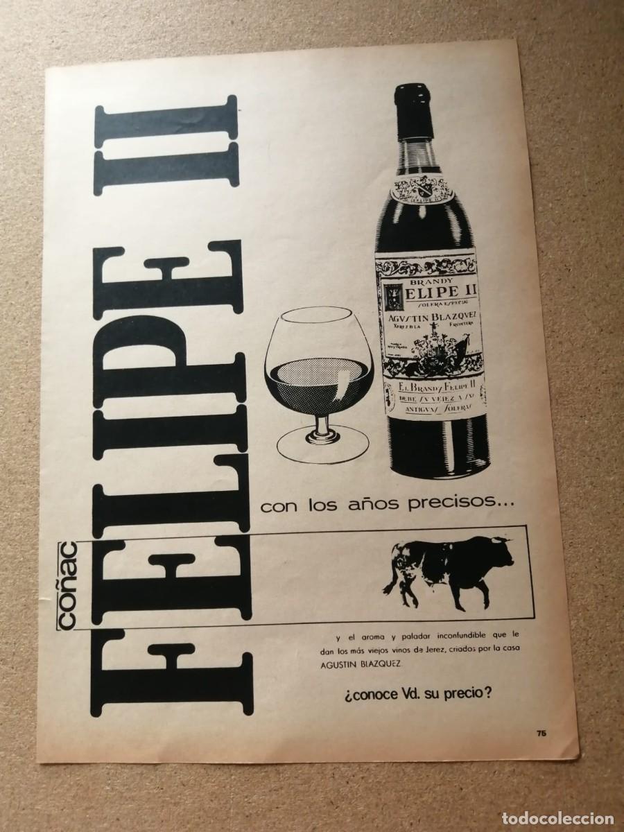 Otros Art&iacute;culos de Coleccionismo en Papel: ANUNCIO. BRANDY FELIPE II