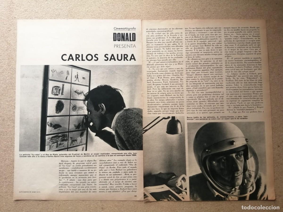 Otros Art&iacute;culos de Coleccionismo en Papel: REPORTAJE. CARLOS SAURA