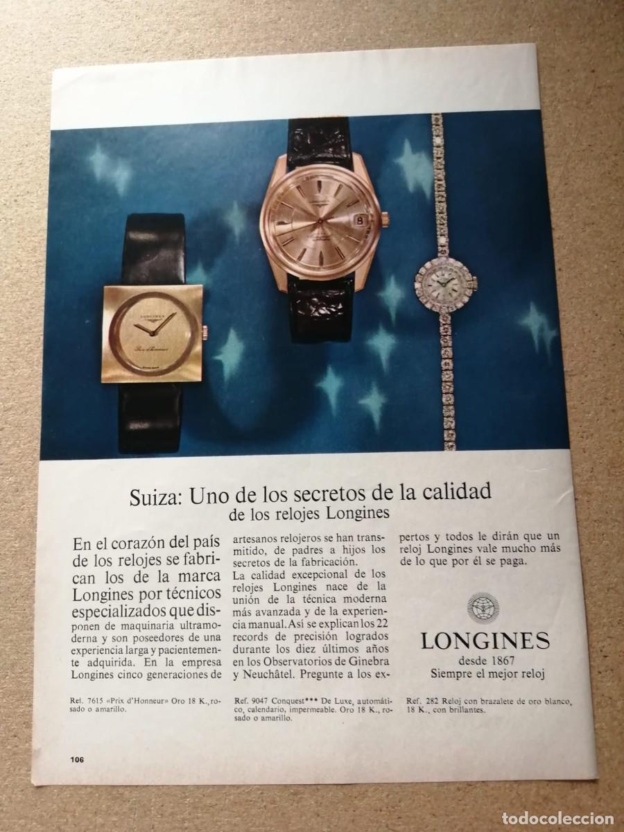 Otros Art&iacute;culos de Coleccionismo en Papel: ANUNCIO. RELOJ LONGINES