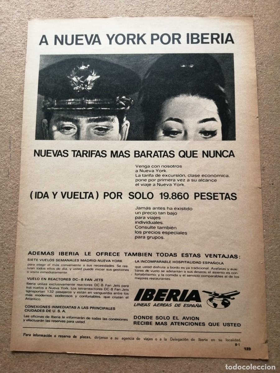 Otros Art&iacute;culos de Coleccionismo en Papel: ANUNCIO. IBERIA, LINEAS AEREAS INTERNACIONALES DE ESPA&Ntilde;A