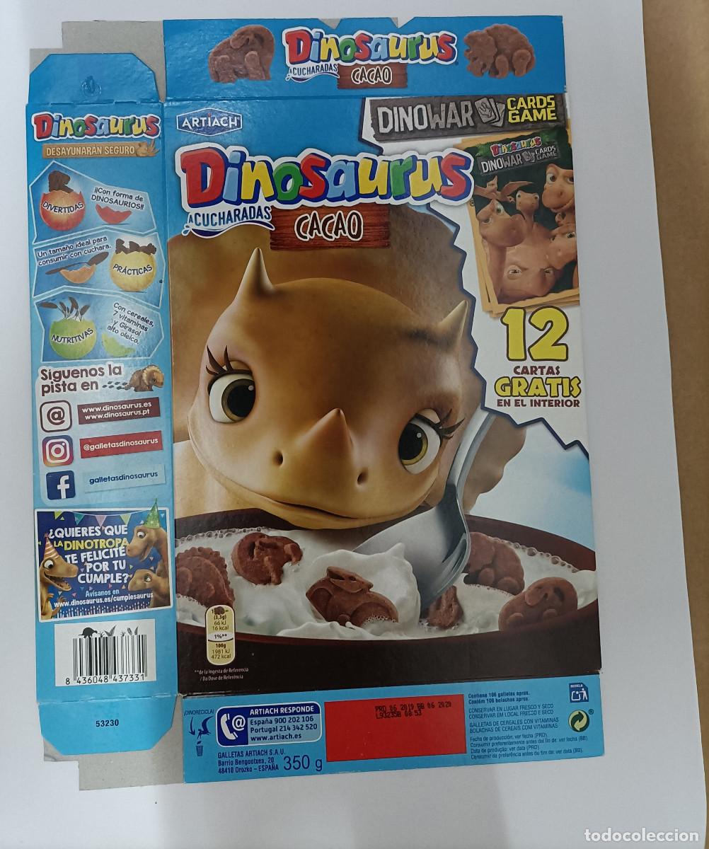 Otros Art&iacute;culos de Coleccionismo en Papel: galletas dinosaurus lu dinosaurios carton promocional caja dinocards dino cards cucharadas packaging